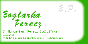 boglarka perecz business card